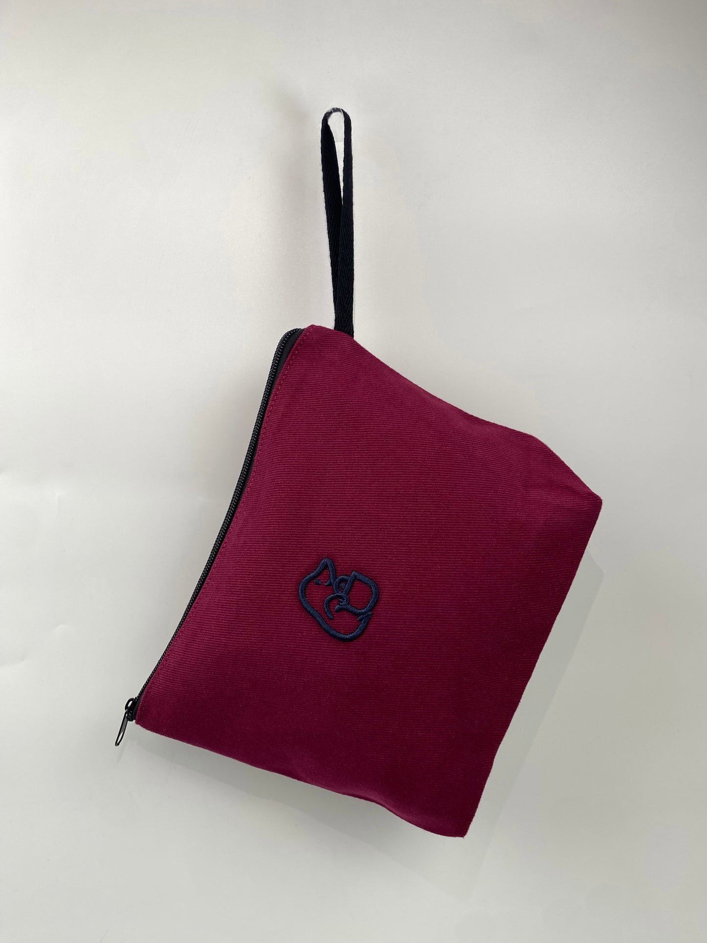 Bordo Lamineli Nakışlı 300gr Kanvas Kumaş 25x18x6cm Körüklü Clutch Bez Çanta