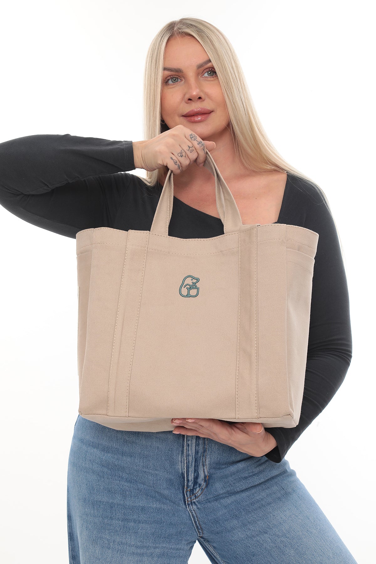 VERA KREM RENK - NAKIŞLI - ASTARLI - DIŞ VE İÇ CEPLİ