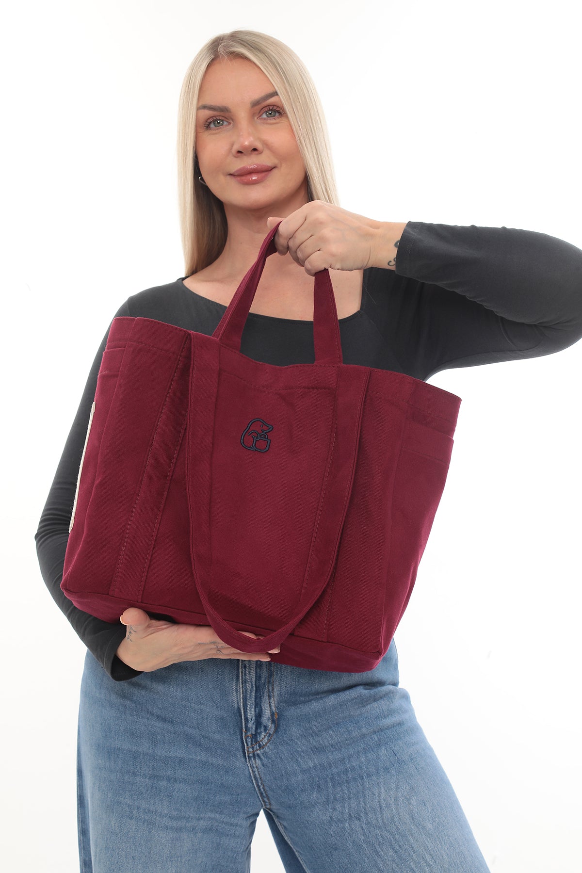 VERA BORDO RENK - NAKIŞLI - ASTARLI - DIŞ VE İÇ CEPLİ